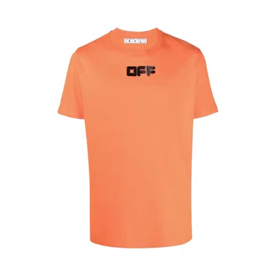 Pre-owned Off-white Arrows Font Short-sleeve Slim Tee 'orange/black' | Men's Size Xl