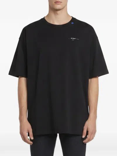 Pre-owned Off-white Arrows Graphic-print Oversized T-shirt In Black