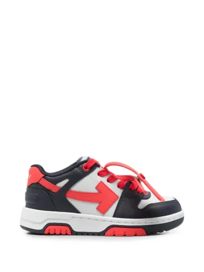 Off-white Kids' Arrows Lace-up Sneakers In Animal Print