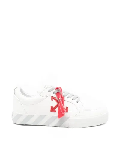 Off-white Kids' Arrows Lace-up Sneakers In White