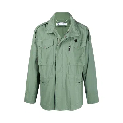 Pre-owned Off-white Arrows Logo Field Jacket 'green' | Men's Size L