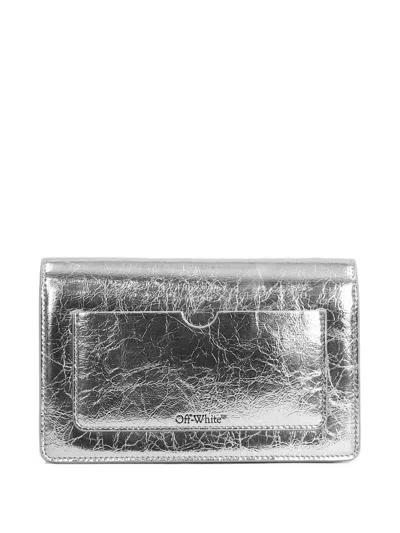 Off-white Arrows Logo Shoulder Bag In Gray