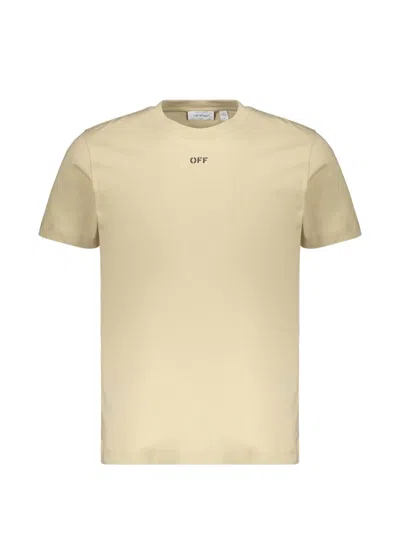 Off-white Arrows Logo-print T-shirt In Neutral