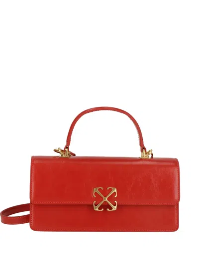 Off-white Arrows Plaque Shoulder Bag In Pink