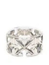 Off-white Arrows Ring In Metallic