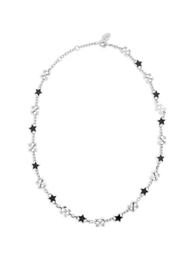 Off-white Arrows Star-motif Necklace In Transparent