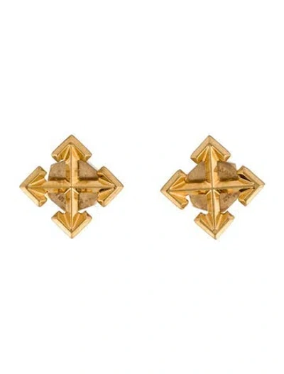 Pre-owned Off-white Arrows Stud Earrings In Multi