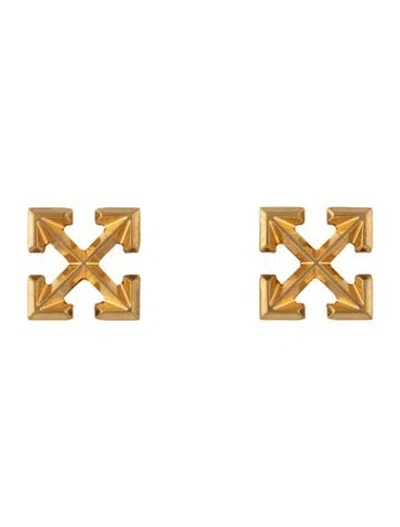 Pre-owned Off-white Arrows Stud Earrings In Multicolor