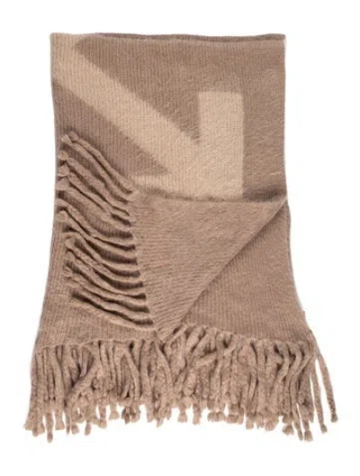 Pre-owned Off-white Arrows Throw Blanket In Neutral