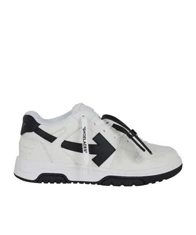 Off-white White And Black Color-block Low-top Sneaker