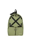 Off-white Dome Double Pocket Backpack In Green