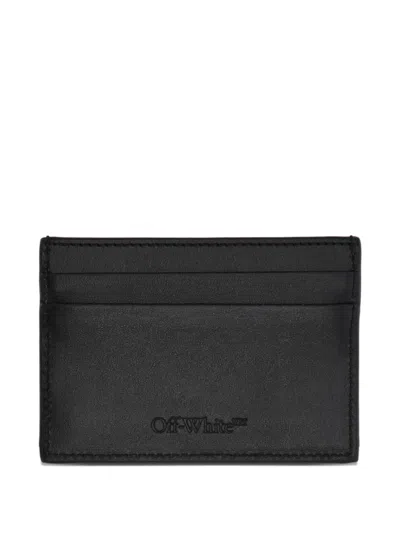Off-white Arrows-motif Card Holder In Black