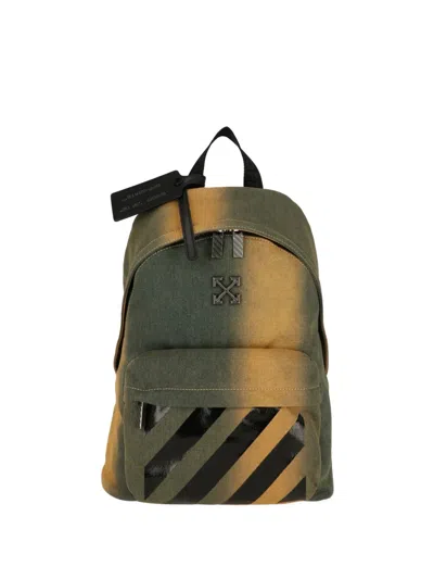 Off-white Arrows-motif Diag-stripe Backpack In Black