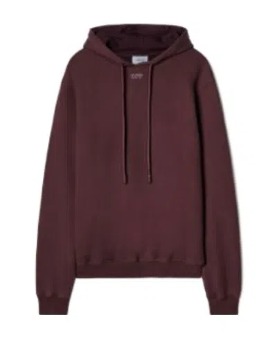 Off-white Arrows-motif Long-sleeve Hoodie In Red