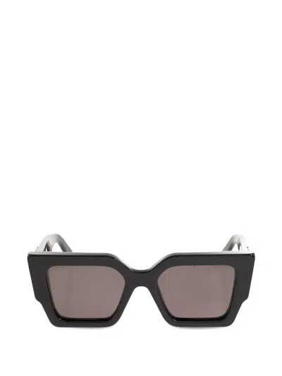 Off-white Arrows-motif Square-frame Sunglasses In Black