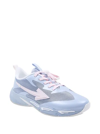 Off-white Kids' Arrows-patch Mesh Sneakers In Blue