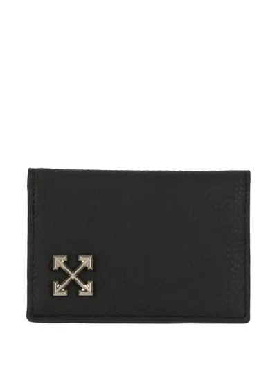Off-white Arrows-plaque Bifold Wallet In Orange
