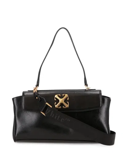 Off-white Arrows-plaque Shoulder Bag In Purple
