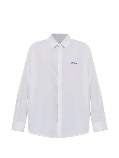 Off-white Arrows-print Cotton Shirt In White