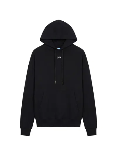 Off-white Arrows-print Drawstring Hoodie In Black