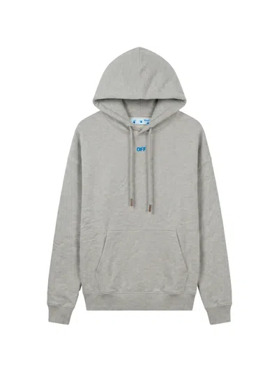 Off-white Arrows-print Hoodie In Gray