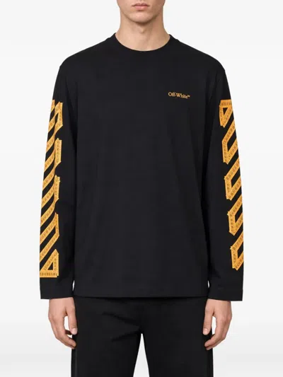 Off-white Arrows-print Long-sleeve T-shirt In Black