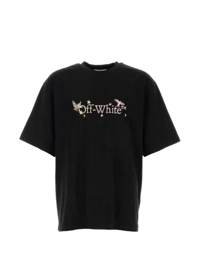Off-white Oversized Fit Arrows-print T-shirt For Men In Black