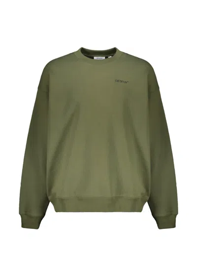 Off-white Arrows-print Sweatshirt In Green