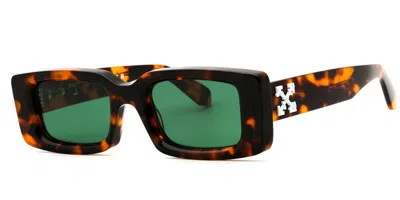 Off-white Arthur 6455 Men's Sunglasses Tortoiseshell Size 50 In Brown