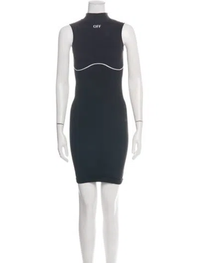 Pre-owned Off-white Athleisure Mini Dress In Black