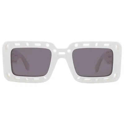 Off-white Atlantic Grey Rectangular Unisex Sunglasses Oeri025 0107 52 In Purple