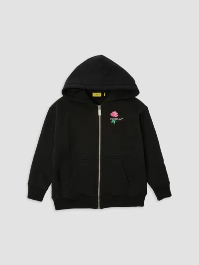 Off-white Long-sleeve Sweatshirt In Black
