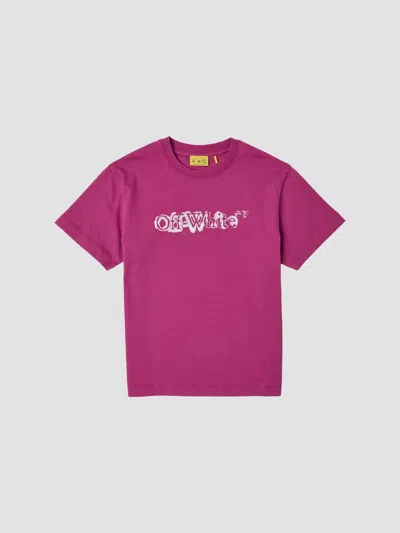 Off-white Kids' Baby Girl's, Little Girl's & Girl's Big Bookish Watercolor Logo T-shirt In Pink