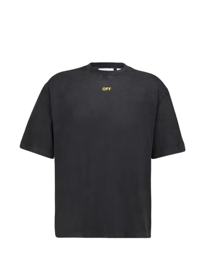 Off-white Back-print T-shirt In Black