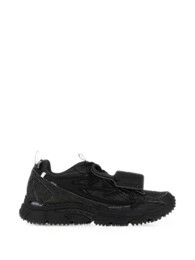 Off-white Be Right Back Denim Sneakers In Black