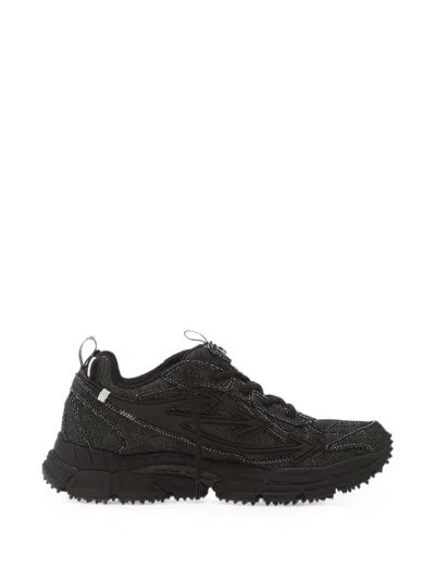 Off-white Be Right Back Denim Sneakers In Black