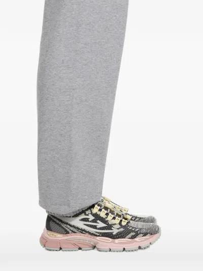 Off-white Be Right Back Knit Sneakers In Gray