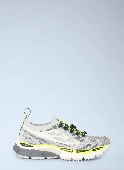 Off-white Be Right Back Knit Sneakers In Gray