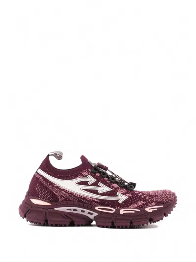 Off-white Be Right Back Strick-sneakers In Purple