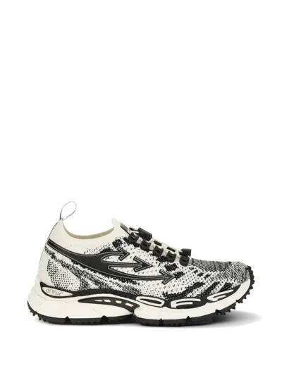 Off-white Multicolor Polyethylene Athletic Sneakers In Black