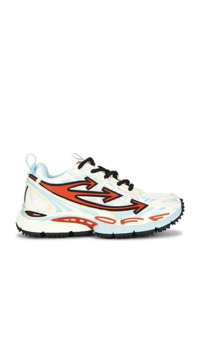 Off-white Be Right Back Mesh Sneaker In Powder Blue & Coral