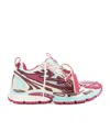 Off-white Multicolor Polyester Athletic Sneakers In Multi