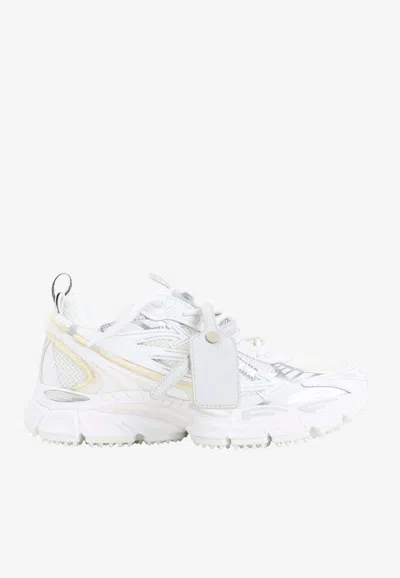 Off-white Be Right Back Nylon And Mesh Sneakers In White