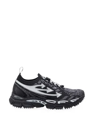 Off-white Return Canvas Sneakers Pull Tab Sole In Black