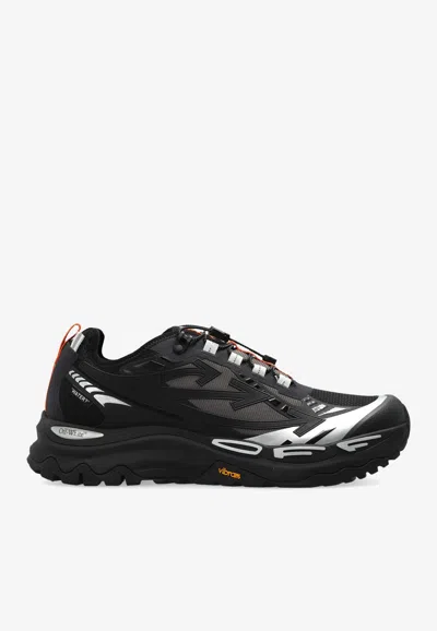 Off-white Be Right Back Trail Low Mesh Sneakers In Black