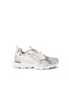 Off-white Light Grey And Silver Sneakers With Mesh In Greysilver