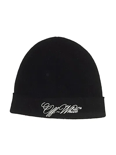 Pre-owned Off-white Beanie Hat In Black