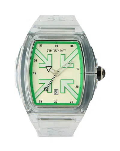 Off-white Beat Tonneau 51.5mm Watch In Green