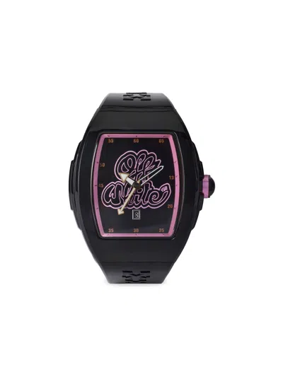 Off-white Beat Watch In Black