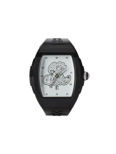Off-white Beat Watch In Black